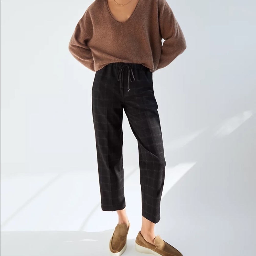 The Group by Babaton (Aritzia) Cropped Flannel Trousers
